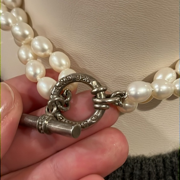 Slane & Slane Double Strand Pearl Choker Necklace - Picture 5 of 7